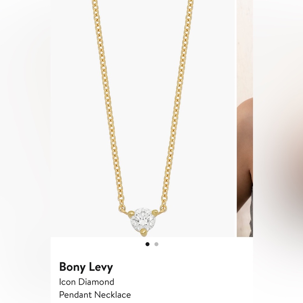 Bony Levy Icon Diamond Pendant Necklace 18k Yellow Gold - 16” & 18” - Picture 6 of 15